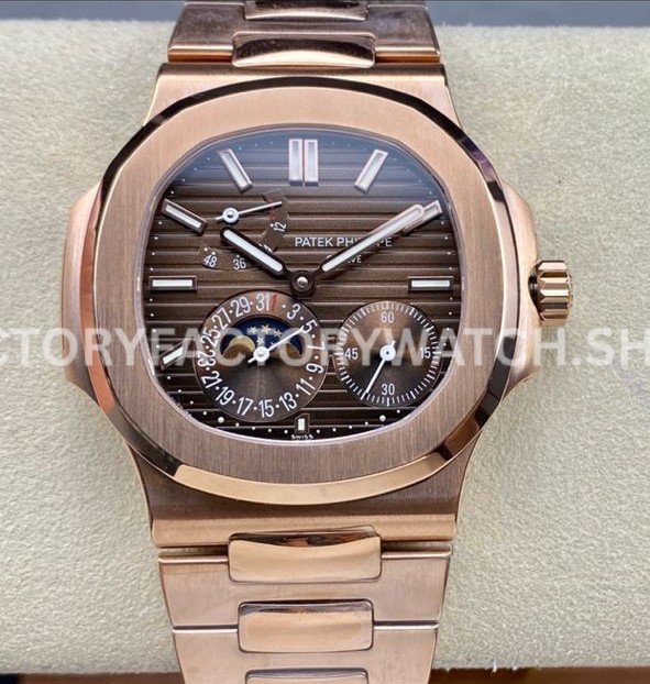 GR Patek Philippe Nautilus 5712R full rose gold brown dial