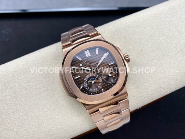 GR Factory Patek Philippe Nautilus 5712R 40mm Full Rose Gold Brown Dial