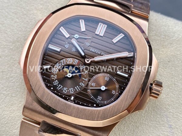 GR Factory Patek Philippe Nautilus 5712R 40mm Full Rose Gold Brown Dial