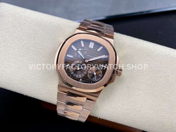 GR Factory Patek Philippe Nautilus 5712R 40mm Full Rose Gold Brown Dial
