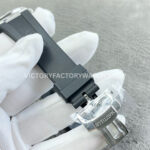 GR Factory Patek Philippe Nautilus 5712G 40mm Steel Black Rubber Strap Grey Dial
