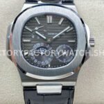 GR Patek Philippe Nautilus 5712G grey dial leather strap