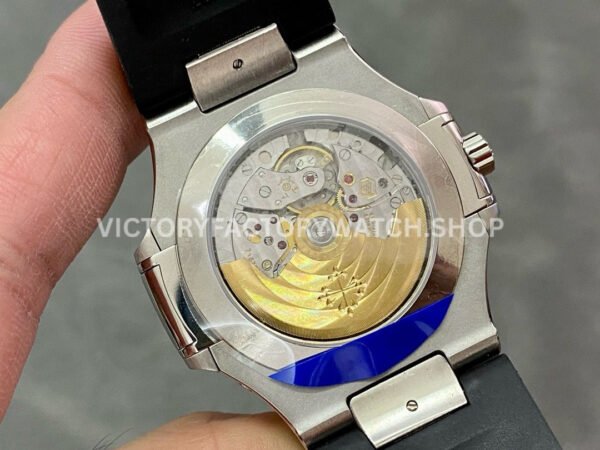 GR Factory Patek Philippe Nautilus 5726 40mm Steel Black Rubber Strap Grey Dial