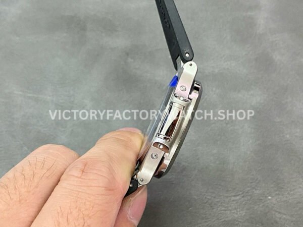 GR Factory Patek Philippe Nautilus 5726 40mm Steel Black Rubber Strap Grey Dial