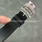 GR Factory Patek Philippe Nautilus 5726 40mm Steel Black Rubber Strap Grey Dial