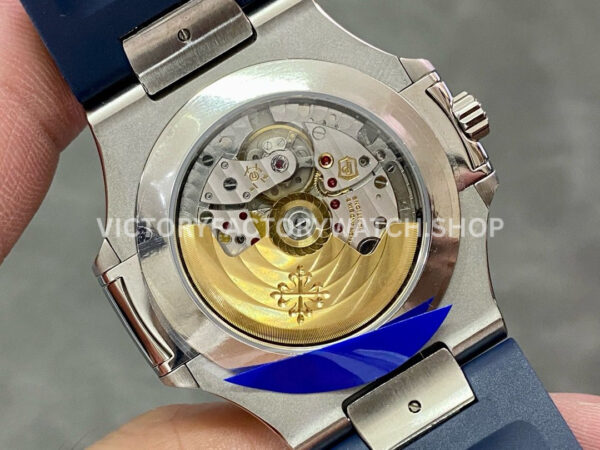 GR Factory Patek Philippe Nautilus 5726 40mm Steel Blue Rubber Strap Blue Dial (3) GR Factory Patek Philippe Nautilus 5726 40mm Steel Blue Rubber Strap Blue Dial