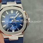 GR Factory Patek Philippe Nautilus 5726 40mm Steel Blue Rubber Strap Blue Dial (9) GR Patek Philippe Nautilus 5726 blue dial blue rubber strap