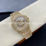 GR Factory Patek Philippe Nautilus 7021 35.2mm Full Jewelry Yellow Gold Jewelry Dial