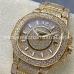 GR Factory Patek Philippe Nautilus 7021 35.2mm Full Jewelry Yellow Gold Jewelry Dial