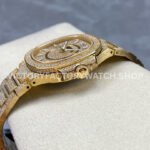 GR Factory Patek Philippe Nautilus 7021 35.2mm Full Jewelry Yellow Gold Jewelry Dial