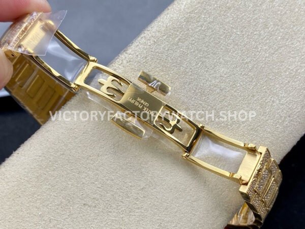 GR Factory Patek Philippe Nautilus 7021 35.2mm Full Jewelry Yellow Gold Jewelry Dial