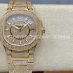 GR Patek Philippe Nautilus 7021 yellow gold jewelry dial