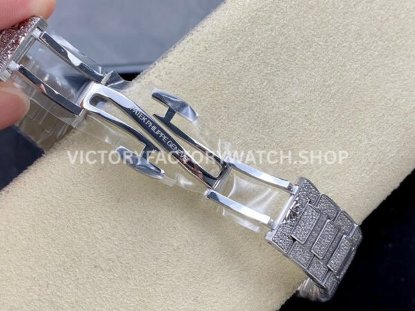 GR Factory Patek Philippe Nautilus 7021/1G-001 35.2mm Full Jewelry White Gold Jewelry Dial