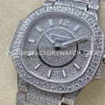 GR Factory Patek Philippe Nautilus 7021/1G-001 35.2mm Full Jewelry White Gold Jewelry Dial