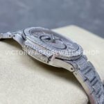 GR Factory Patek Philippe Nautilus 7021/1G-001 35.2mm Full Jewelry White Gold Jewelry Dial