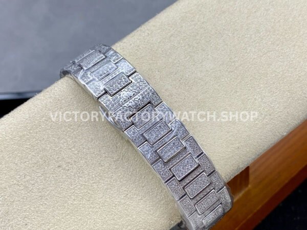 GR Factory Patek Philippe Nautilus 7021/1G-001 35.2mm Full Jewelry White Gold Jewelry Dial