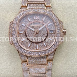 GR Patek Philippe Nautilus 7021 1R jewelry rose gold dial