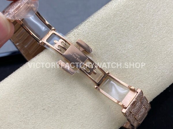 GR Factory Patek Philippe Nautilus 7021/1R-001 35.2mm Full Jewelry Rose Gold Jewelry Dial