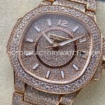 GR Factory Patek Philippe Nautilus 7021/1R-001 35.2mm Full Jewelry Rose Gold Jewelry Dial