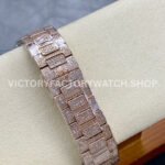 GR Factory Patek Philippe Nautilus 7118/1450G-001 35.2mm Full Diamond Rose Gold Diamond Dial