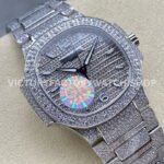 GR Factory Patek Philippe Nautilus 7118/1450G-001 35.2mm Full Diamond White Gold Diamond Dial