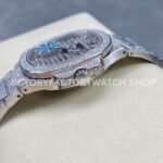 GR Factory Patek Philippe Nautilus 7118/1450G-001 35.2mm Full Diamond White Gold Diamond Dial