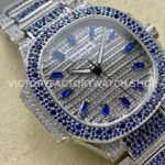 GR Factory Patek Philippe Nautilus 7118/1453G-001 35.5mm Full Blue Jewelry White Gold Jewelry Dial