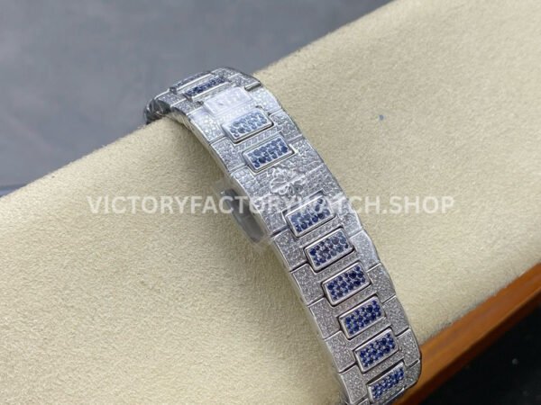 GR Factory Patek Philippe Nautilus 7118/1453G-001 35.5mm Full Blue Jewelry White Gold Jewelry Dial