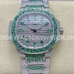GR Patek Philippe Nautilus 7118 1453G green jewelry dial