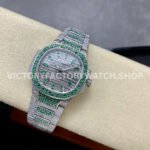 GR Factory Patek Philippe Nautilus 7118/1453G-001 35.5mm Full Green Jewelry White Gold Jewelry Dial