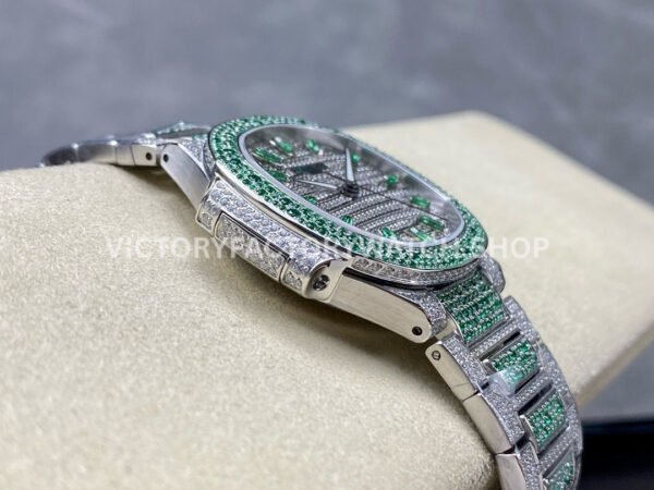 GR Factory Patek Philippe Nautilus 7118/1453G-001 35.5mm Full Green Jewelry White Gold Jewelry Dial