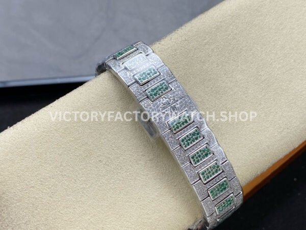 GR Factory Patek Philippe Nautilus 7118/1453G-001 35.5mm Full Green Jewelry White Gold Jewelry Dial