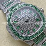 GR Factory Patek Philippe Nautilus 7118/1453G-001 35.5mm Full Green Jewelry White Gold Jewelry Dial