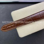 GR Factory Patek Philippe Perpetual Calendar 5320G-001 40mm White Gold Leather Strap Arabic Numerals White Dial