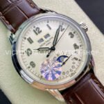 GR Factory Patek Philippe Perpetual Calendar 5320G-001 40mm White Gold Leather Strap Arabic Numerals White Dial
