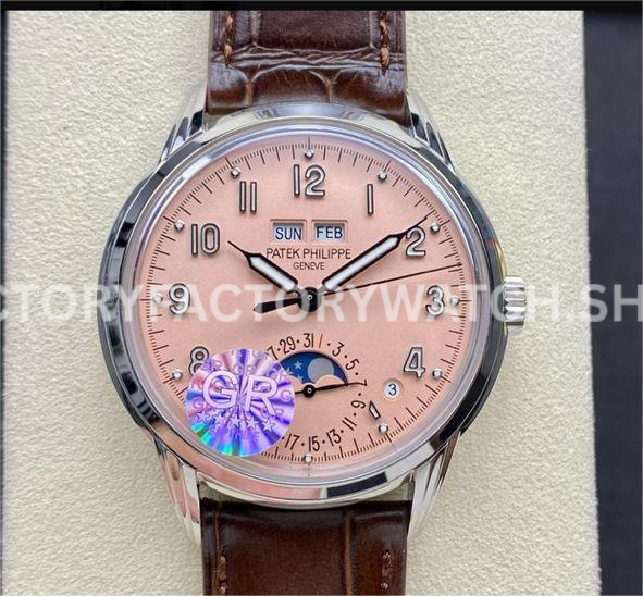 GR Patek Philippe 5320G-011 pink dial perpetual calendar