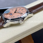 GR Factory Patek Philippe Perpetual Calendar 5320G-011 40mm White Gold Leather Strap Arabic Numerals Pink Dial