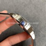 GR Factory Patek Philippe Calatrava Pilot Travel Time 5524G-001 42mm White Gold Leather Strap Arabic Numerals Blue Dial