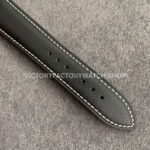 GR Factory Patek Philippe Calatrava Pilot Travel Time 5524G 42mm White Gold Leather Strap Arabic Numerals Black Dial