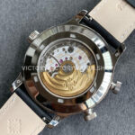 GR Factory Patek Philippe Calatrava Pilot Travel Time 5524G 42mm White Gold Leather Strap Arabic Numerals Black Dial