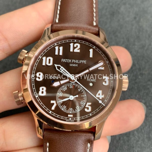 GR Patek Philippe Calatrava Travel Time 5524R-001 brown dial