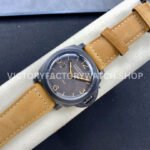 HW Factory Panerai Luminor 1950 3 Days Power Reserve PAM00375 47mm Ceramic Leather Strap Arabic Numerals Black Dial