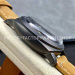 HW Factory Panerai Luminor 1950 3 Days Power Reserve PAM00375 47mm Ceramic Leather Strap Arabic Numerals Black Dial