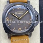 HW PAM00375 Panerai power reserve black dial 47mm