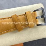 HW Factory Panerai Luminor 1950 3 Days Power Reserve PAM00375 47mm Ceramic Leather Strap Arabic Numerals Black Dial