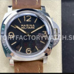 HW Factory Panerai Luminor 1950 PAM 00673 47mm Steel Leather Strap Arabic Numerals Black Dial (1) HW PAM00673 Panerai Luminor 1950 black dial steel