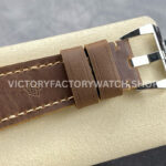 HW Factory Panerai Luminor 1950 PAM 00673 47mm Steel Leather Strap Arabic Numerals Black Dial (6) HW Factory Panerai Luminor 1950 PAM00673 47mm Steel Leather Strap Arabic Numerals Black Dial