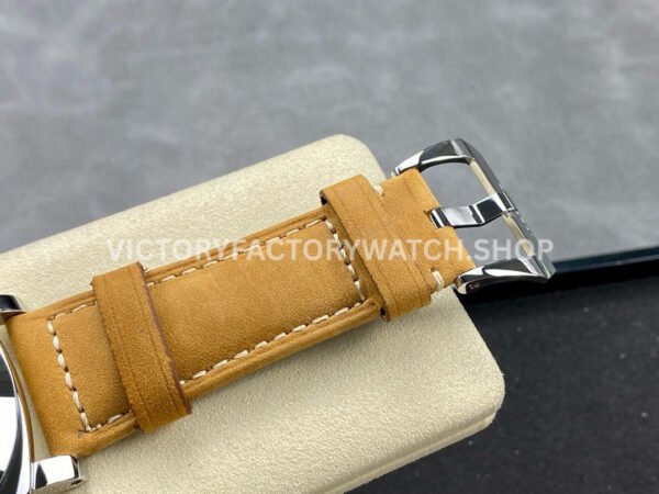 HW Factory Panerai Luminor 1950 PAM00372 47mm Steel Leather Strap Arabic Numerals Black Dial