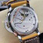 HW Factory Panerai Luminor 1950 PAM00372 47mm Steel Leather Strap Arabic Numerals Black Dial