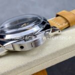 HW Factory Panerai Luminor 1950 PAM00372 47mm Steel Leather Strap Arabic Numerals Black Dial